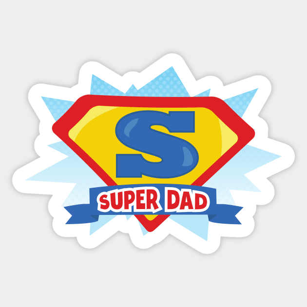 Father's Day, Dad, Super Dad, Best Dad, Superhero Sticker by Jelena Dunčević